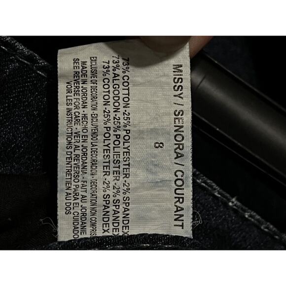 Nine West Jeans Women's Size 29/8 Average Date Night Fit Studded Pockets Cropped - Picture 8 of 9